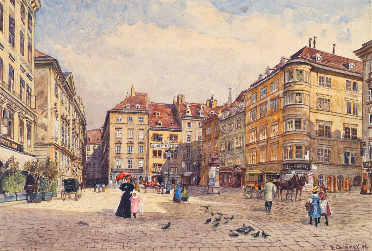 Judenplatz Wienissä tekijältä Ernst Graner