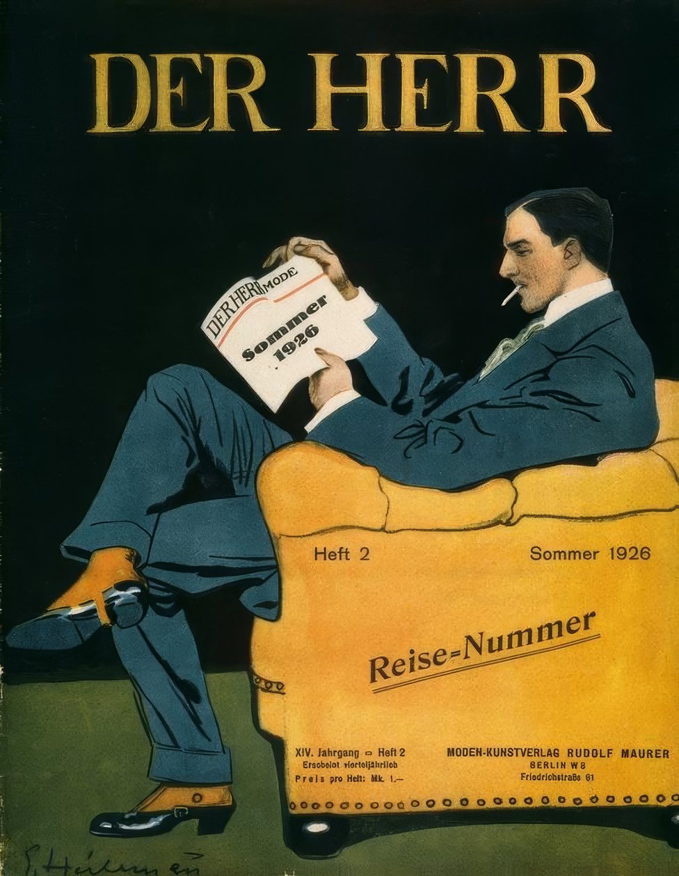 Herrasmies / muotikesä 1926 tekijältä Ernst Heilemann