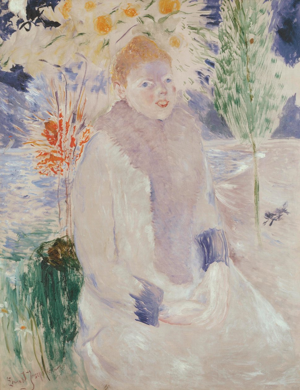Naisen muotokuva, n.1890-1900 tekijältä Ernst Josephson