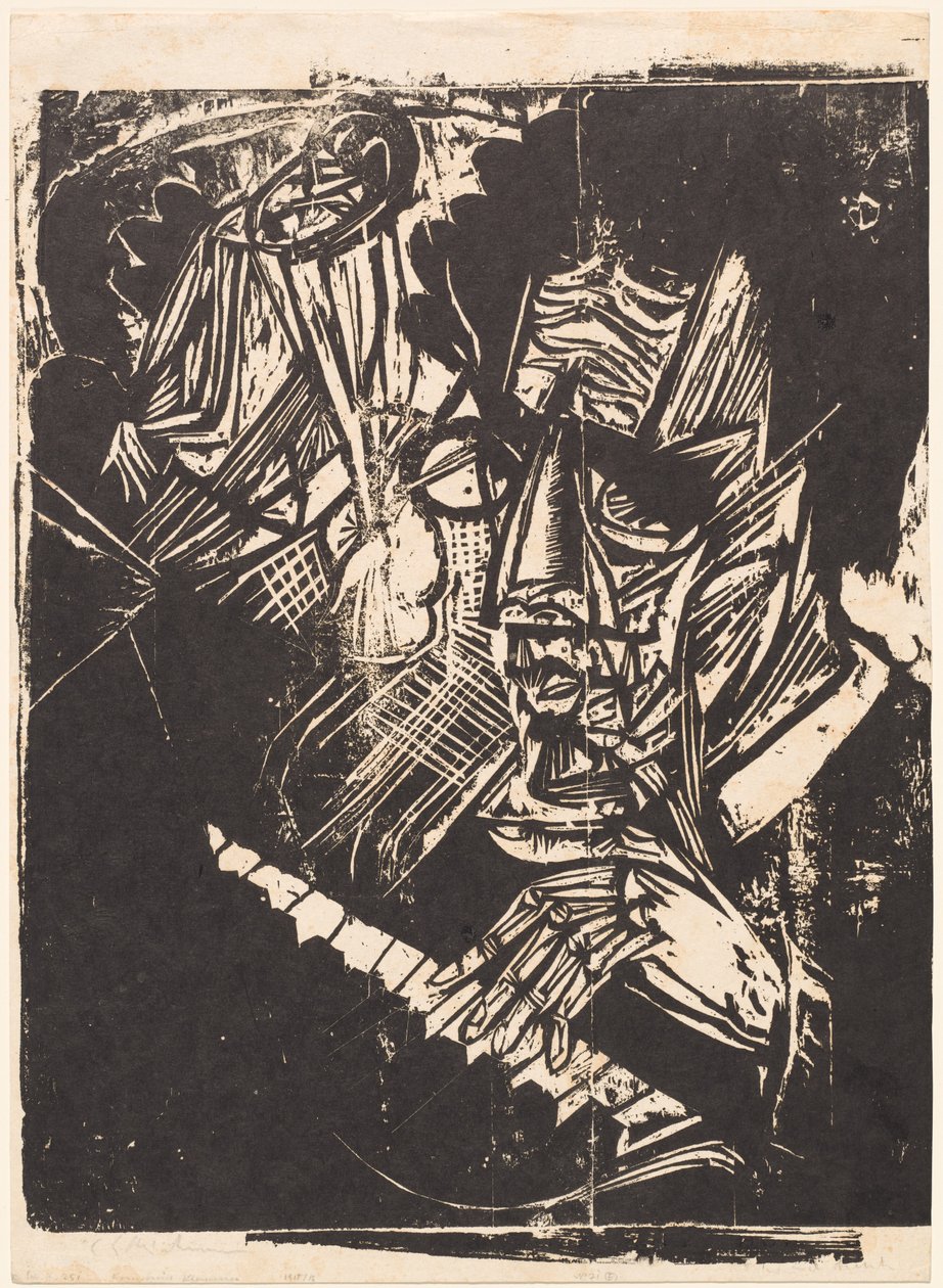 Säveltäjä Klemperer, 1916. tekijältä Ernst Ludwig Kirchner
