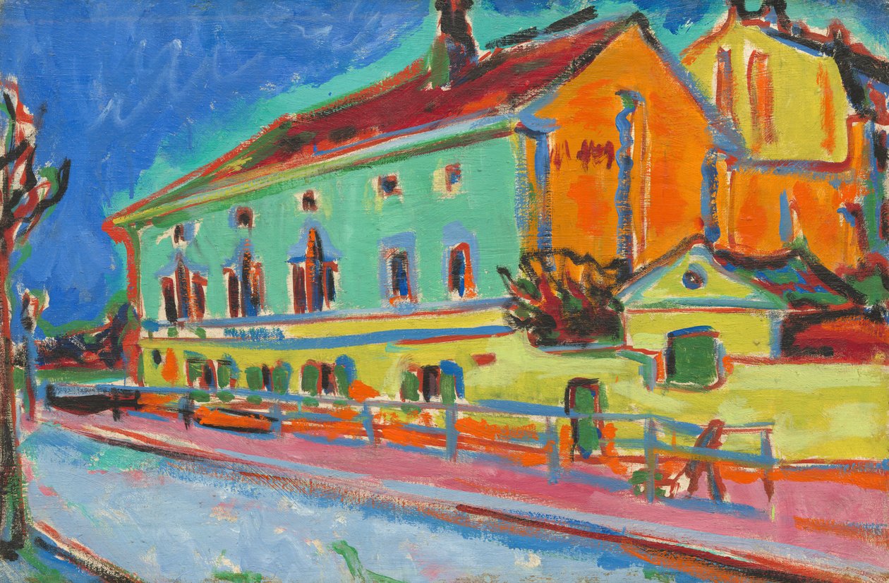 Tanssisali Bellevue [kääntöpuoli], 19091910. tekijältä Ernst Ludwig Kirchner