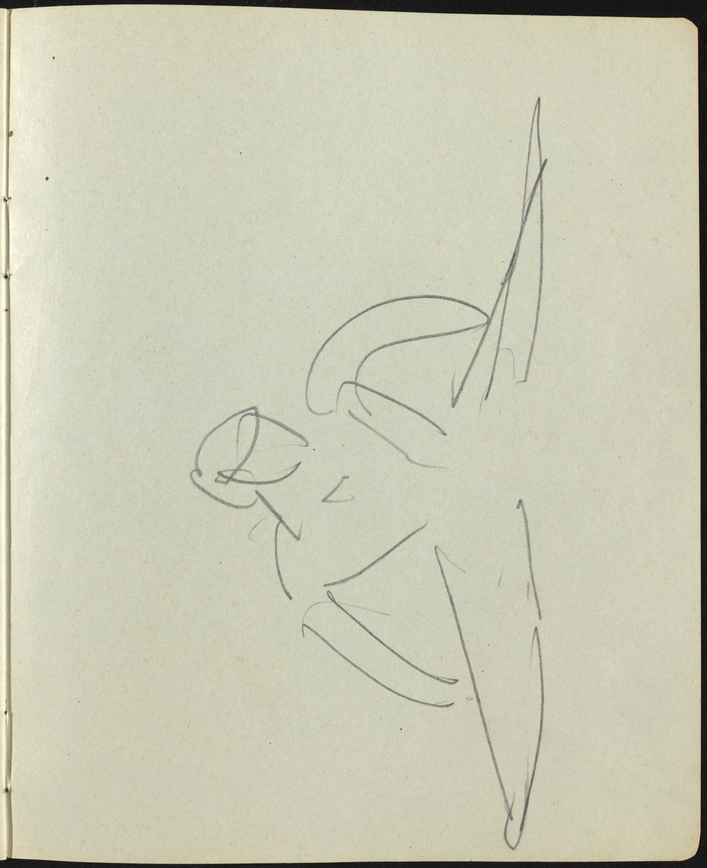 Tanssijat ja esiintyjät sivu luonnoskirjasta, c. 1911. tekijältä Ernst Ludwig Kirchner