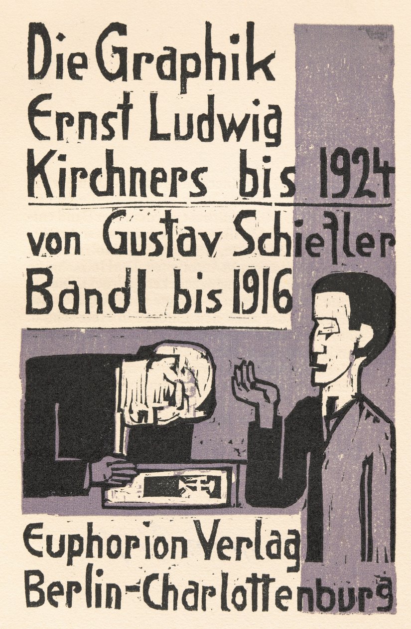 Ernst Ludwig Kirchnerin grafiikkaa vuoteen 1924 asti Gustav Schieflerin osasta I vuoteen 1916..., 1926. tekijältä Ernst Ludwig Kirchner