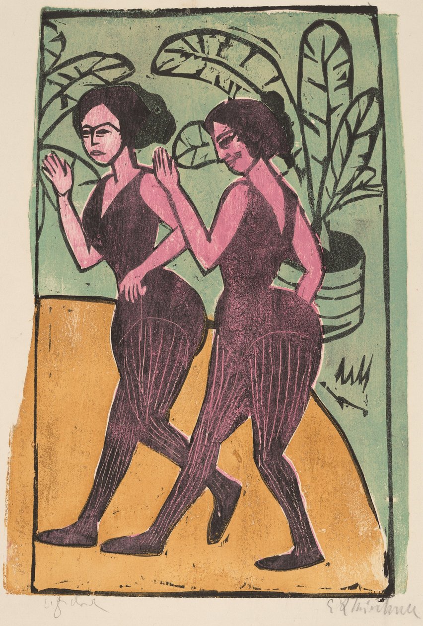 Englantilaiset steppitanssit, 1911. tekijältä Ernst Ludwig Kirchner
