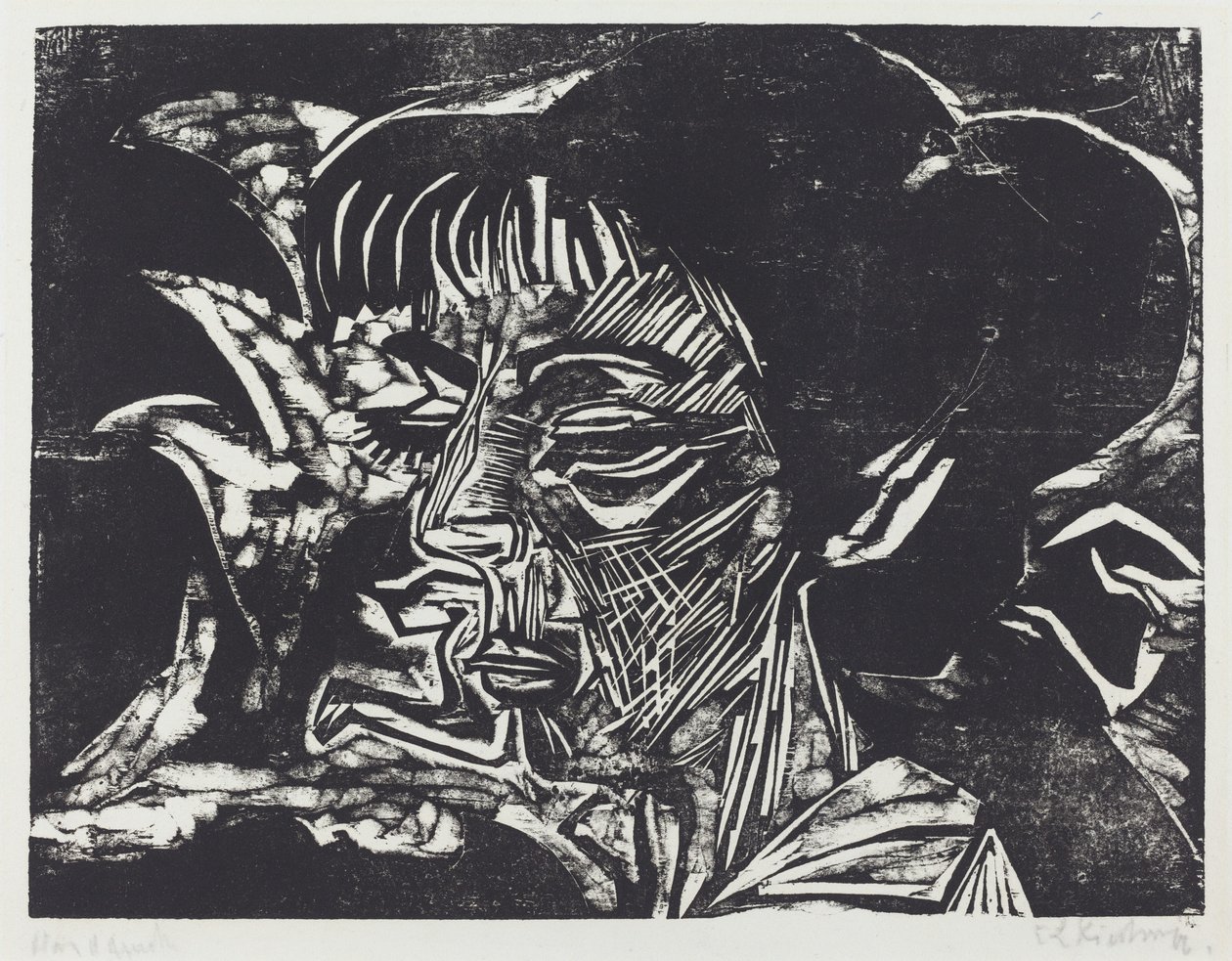 Fanny Wocke, 1916. tekijältä Ernst Ludwig Kirchner