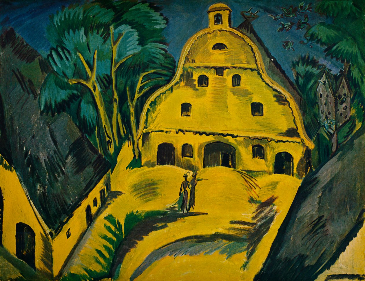 "Fehmarnin maatila", 1913 tekijältä Ernst Ludwig Kirchner