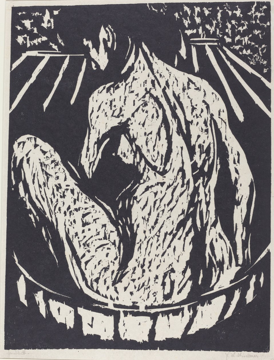 Nu femení, 1908. finlandès tekijältä Ernst Ludwig Kirchner