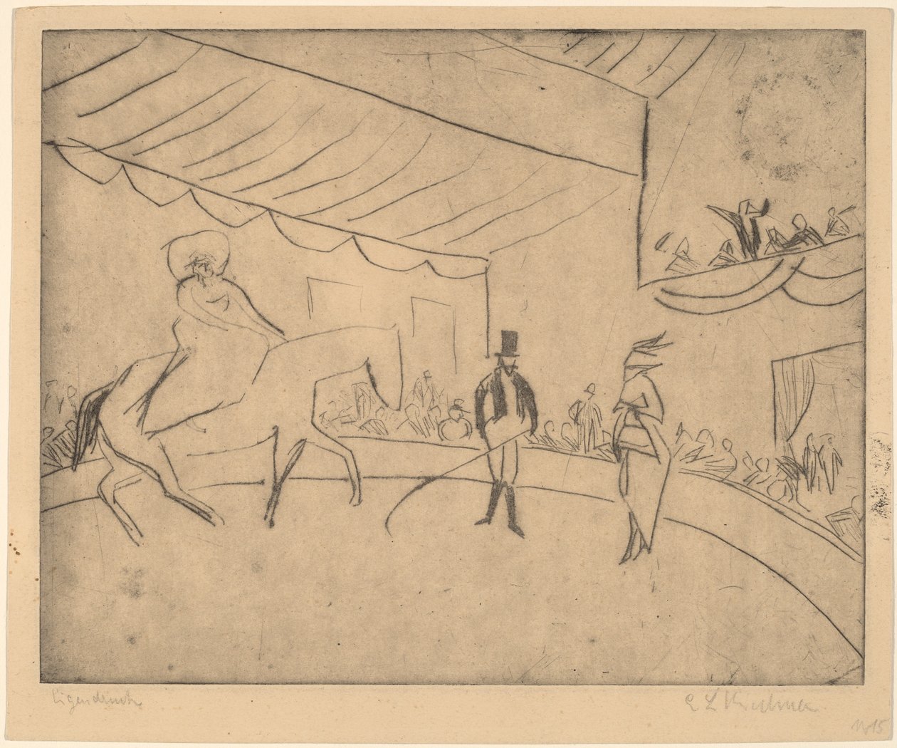 Hippodromi, 1910. tekijältä Ernst Ludwig Kirchner