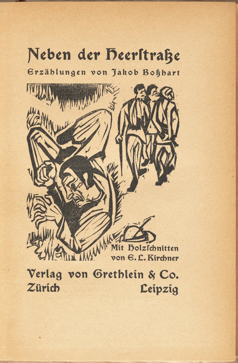 Jakob Bolsharat: Neben der Heyerstrasse Jakob Bashart: Near Main Street, 1923. tekijältä Ernst Ludwig Kirchner