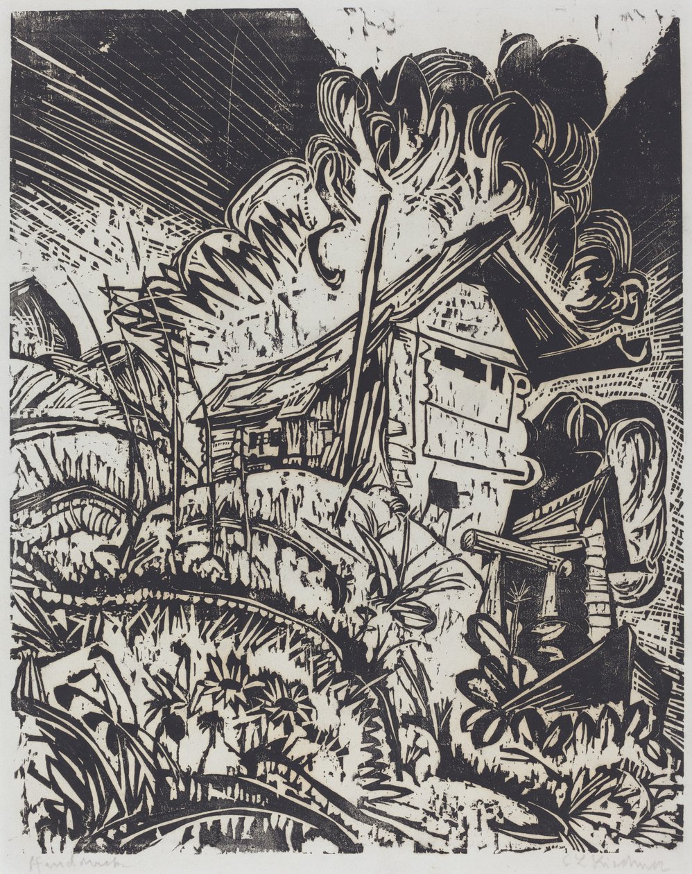 Mountain House, 1917. tekijältä Ernst Ludwig Kirchner