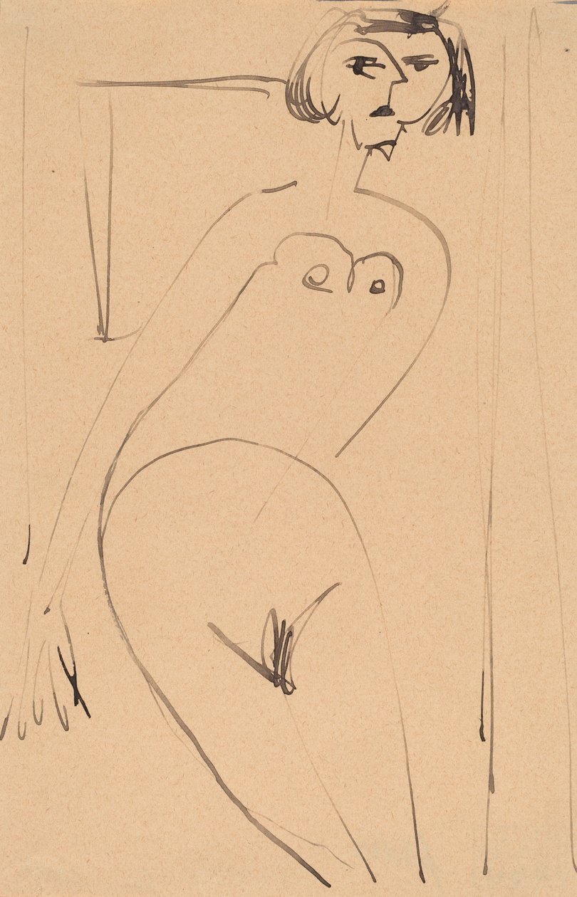 Alaston, 1900-luvun alku, tekijältä Ernst Ludwig Kirchner