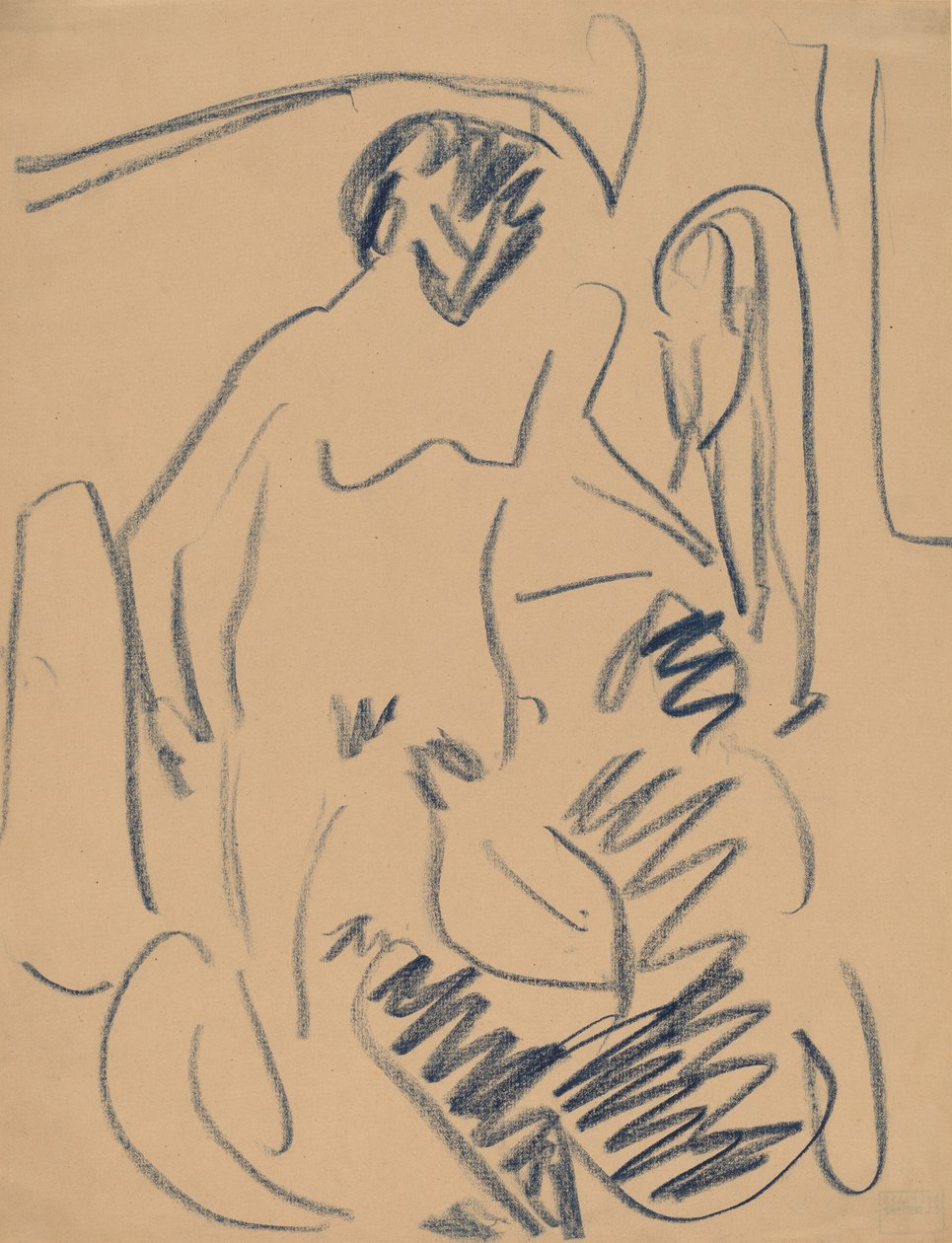 Alaston rannalla, 1910. tekijältä Ernst Ludwig Kirchner