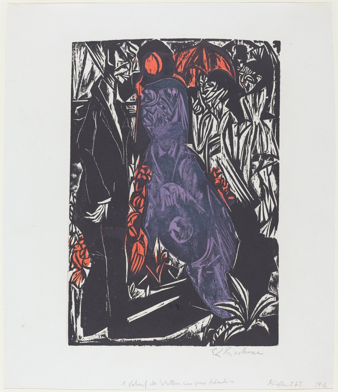 Peter Schlemihlin ihmeellinen tarina: Peter Schlemihlin varjon myynti..., 1915. tekijältä Ernst Ludwig Kirchner