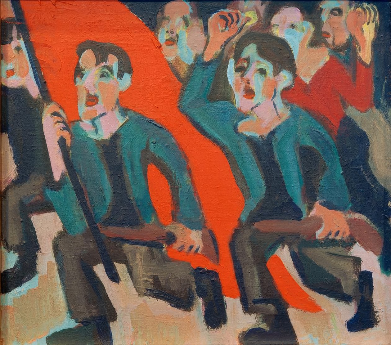1. Mai Revolution tekijältä Ernst Ludwig Kirchner