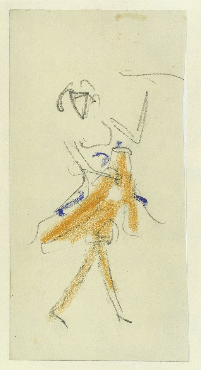 Tanssija, 1909-1910 tekijältä Ernst Ludwig Kirchner
