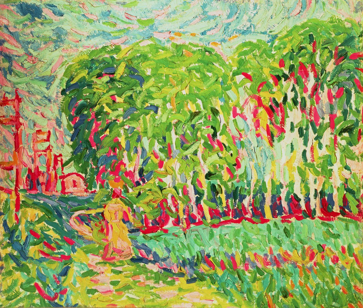 Nainen koivussa tekijältä Ernst Ludwig Kirchner