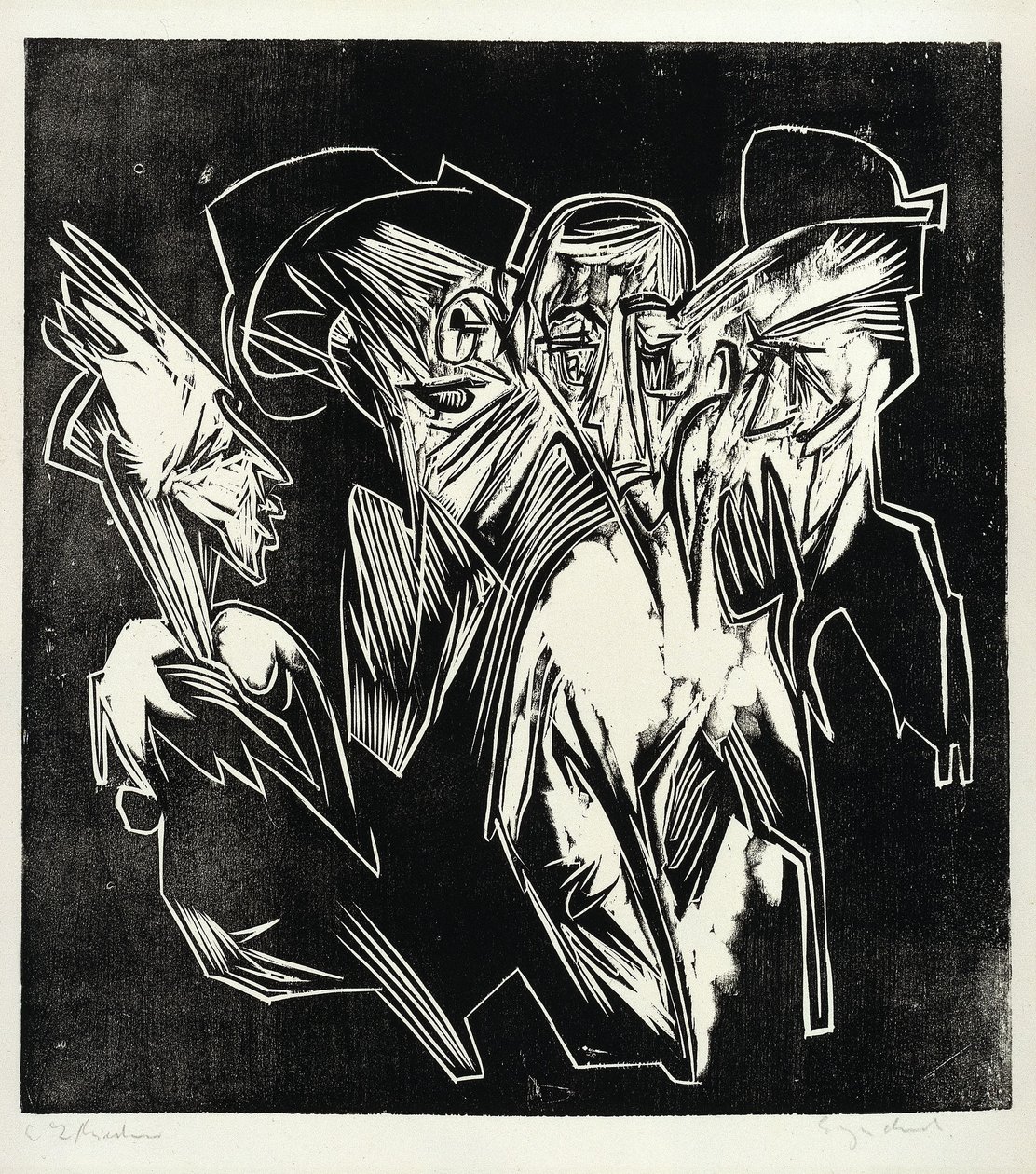 Absalom ja hänen neuvonantajansa tekijältä Ernst Ludwig Kirchner