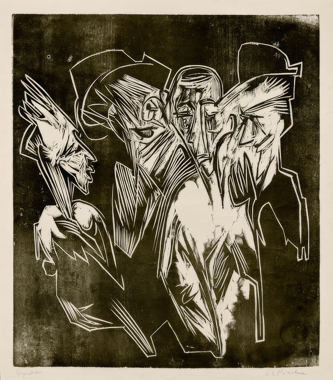 Absalom ja hänen neuvonantajansa tekijältä Ernst Ludwig Kirchner