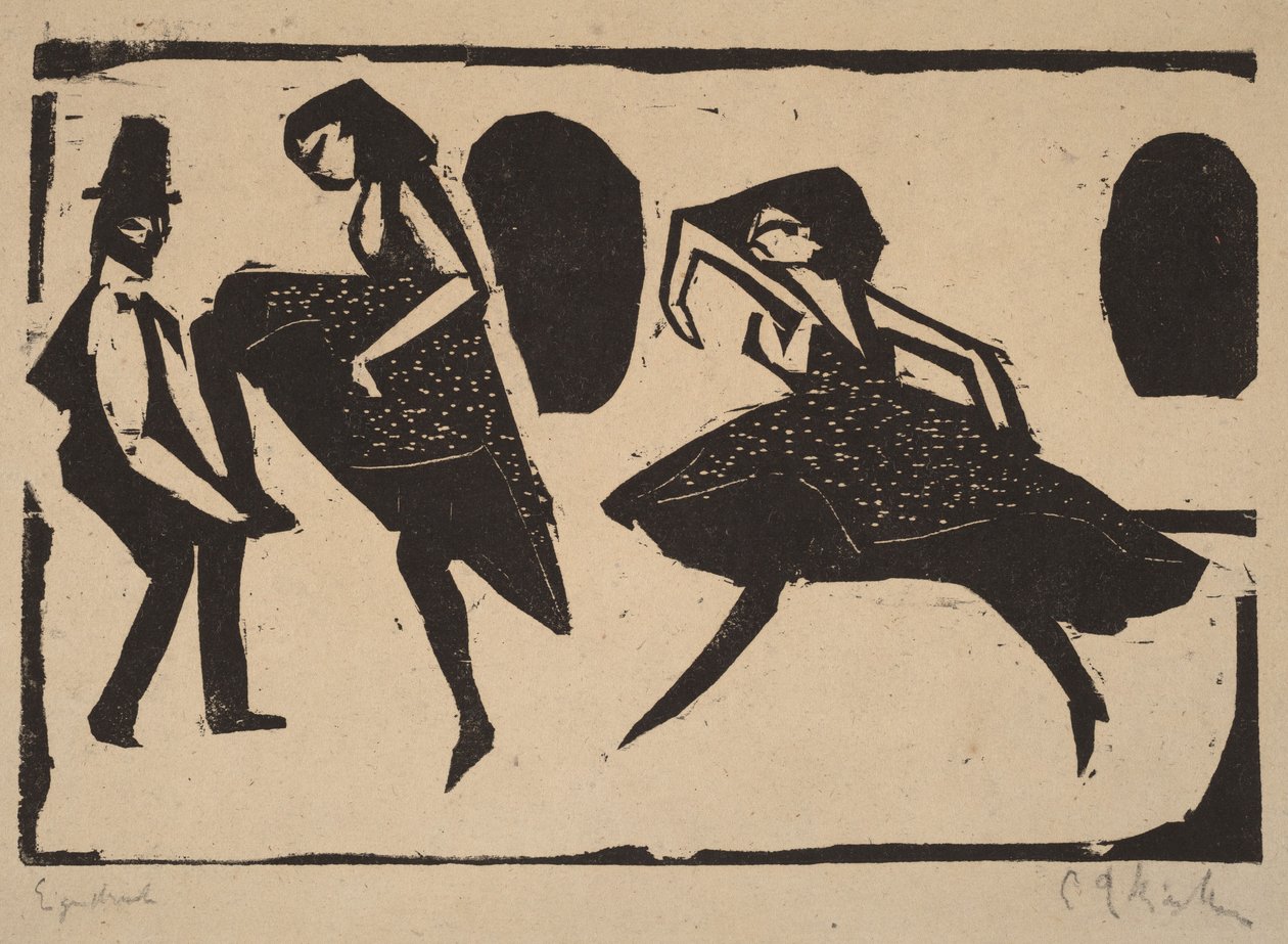 Akrobaattinen tanssi tekijältä Ernst Ludwig Kirchner