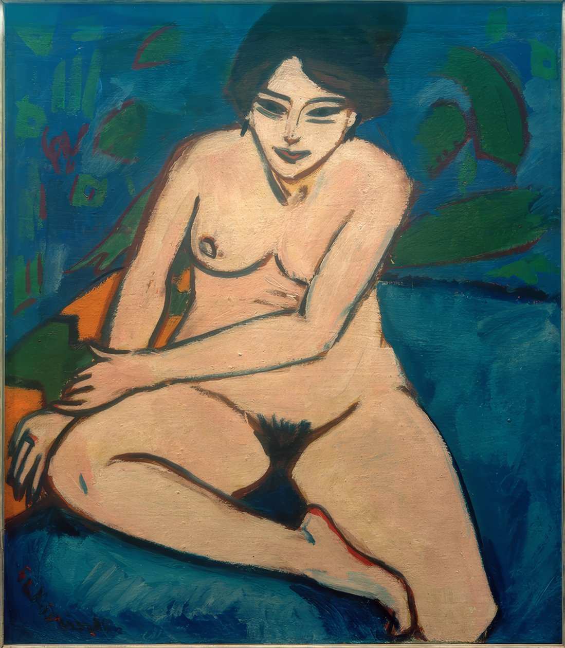 Alaston sinisellä pohjalla tekijältä Ernst Ludwig Kirchner