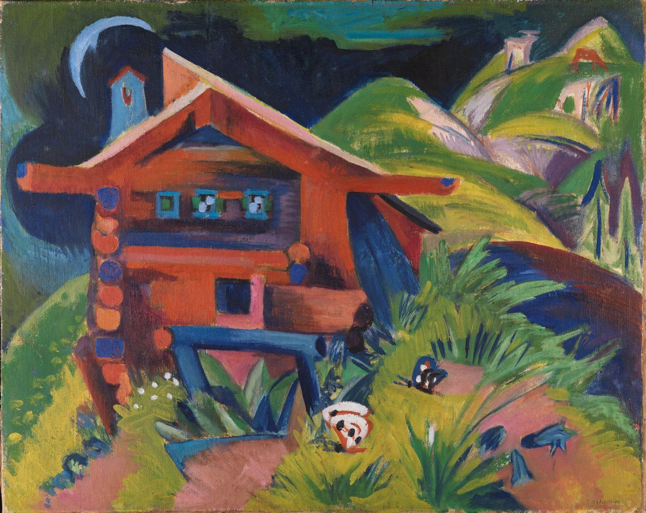 Alppimaja tekijältä Ernst Ludwig Kirchner