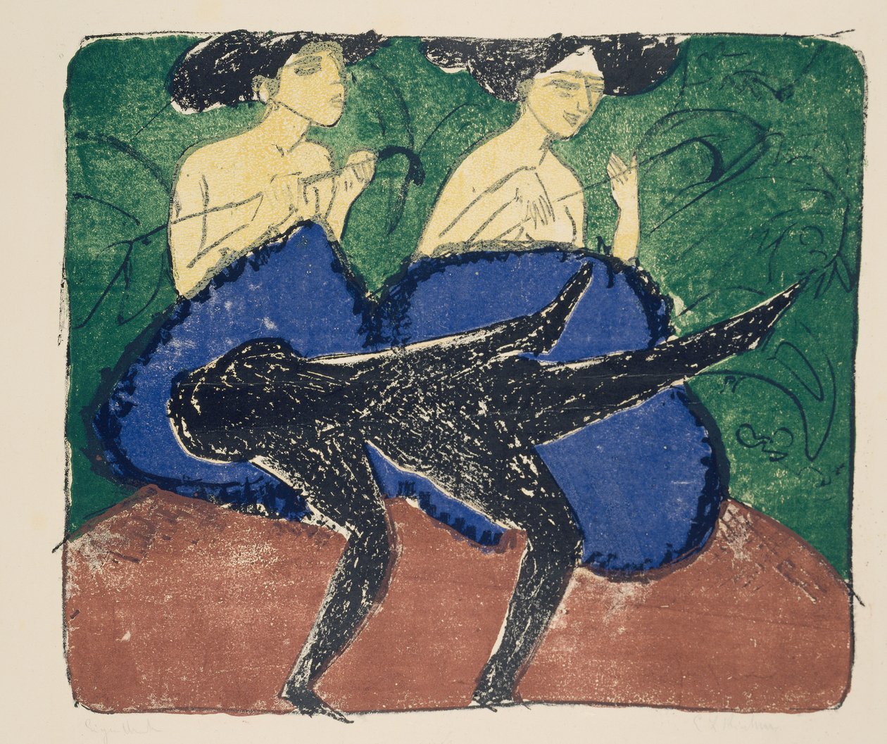 Amerikkalaiset tytöt tekijältä Ernst Ludwig Kirchner