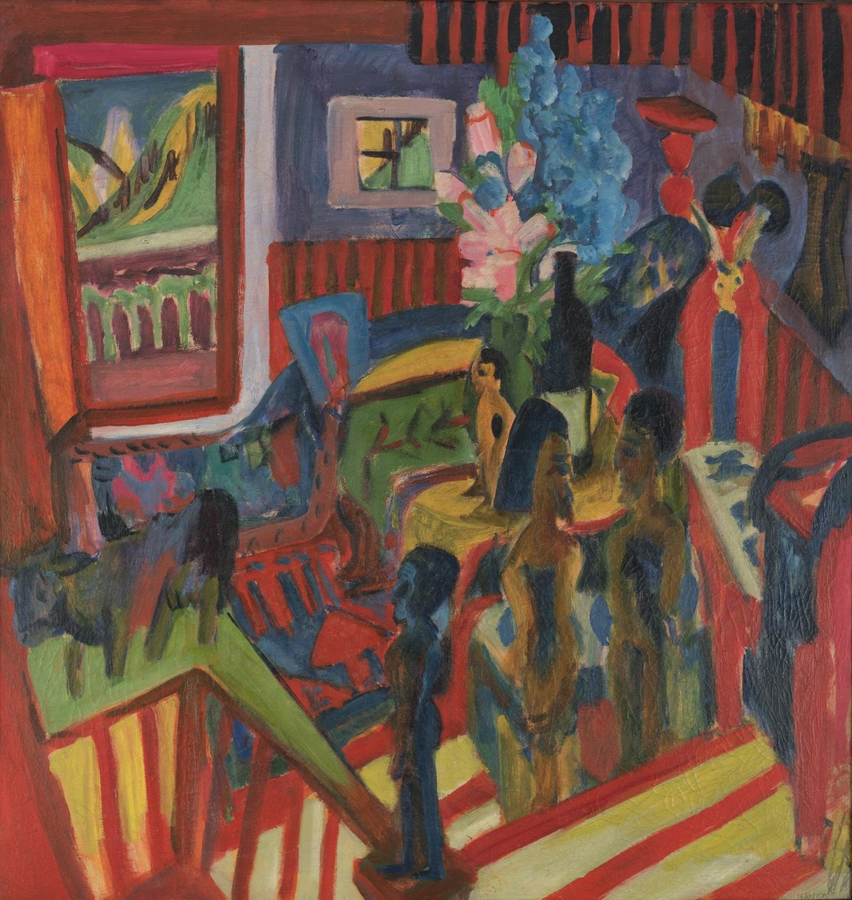 Työpajakulma tekijältä Ernst Ludwig Kirchner