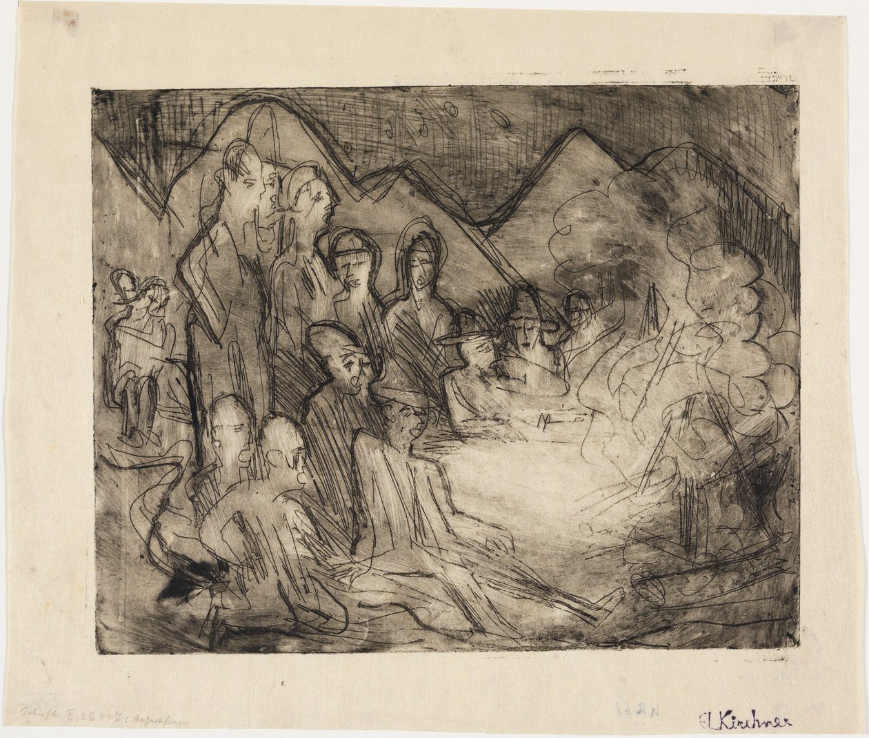 Elokuun tulipalo tekijältä Ernst Ludwig Kirchner