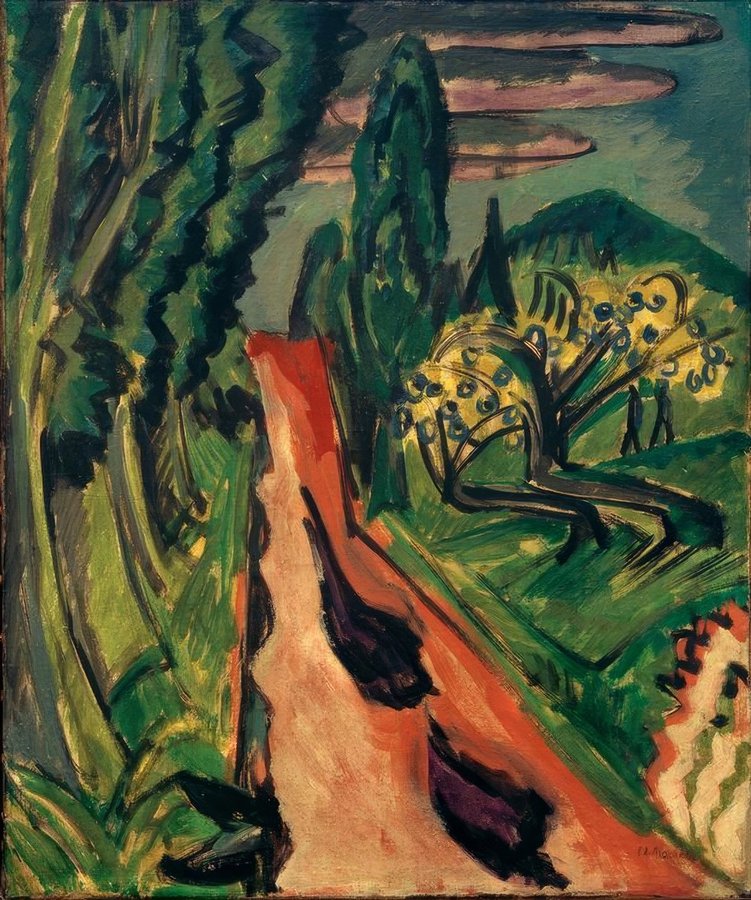 Moottoritie Taunusissa tekijältä Ernst Ludwig Kirchner