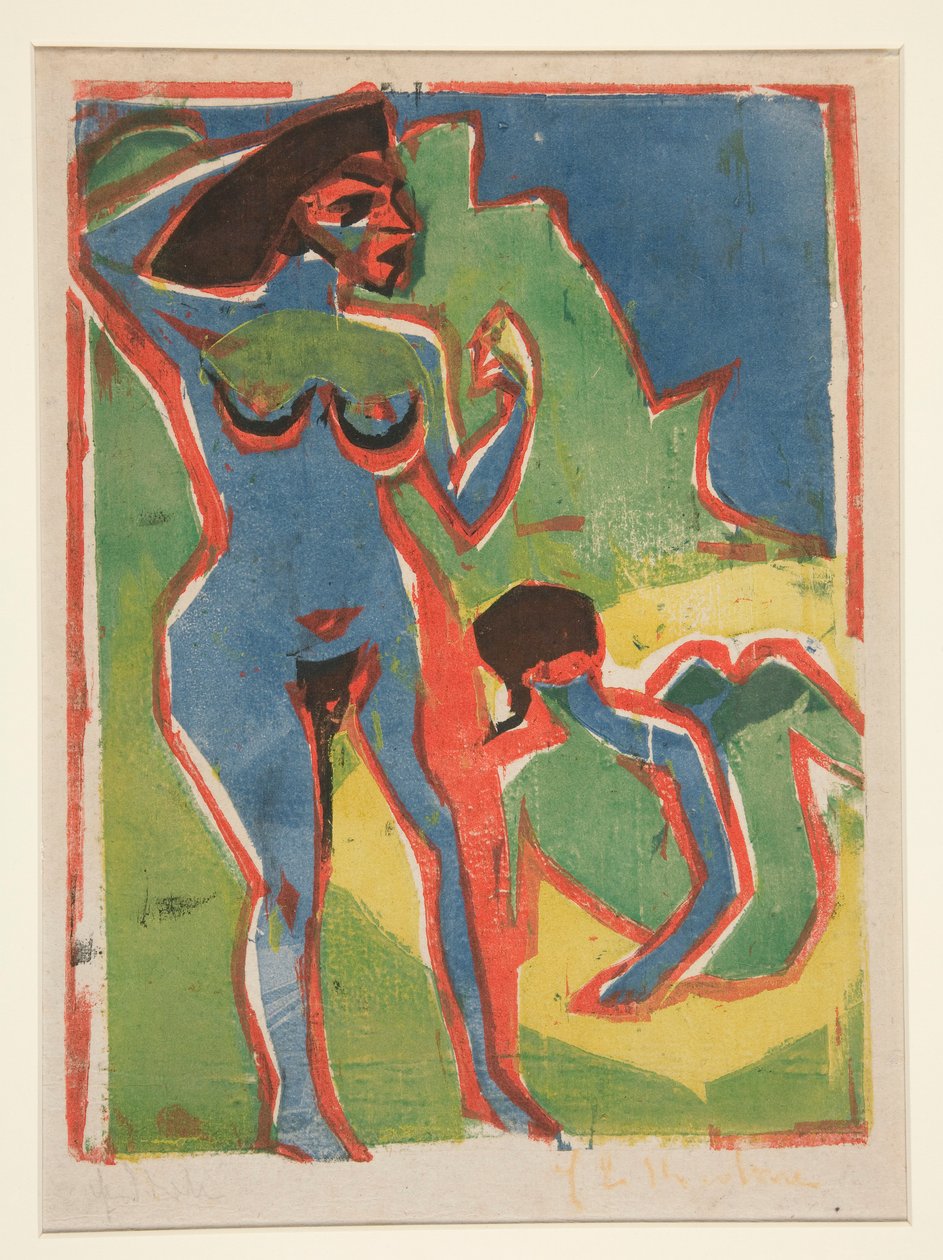 Uivia naisia ​​- Moritzburg tekijältä Ernst Ludwig Kirchner