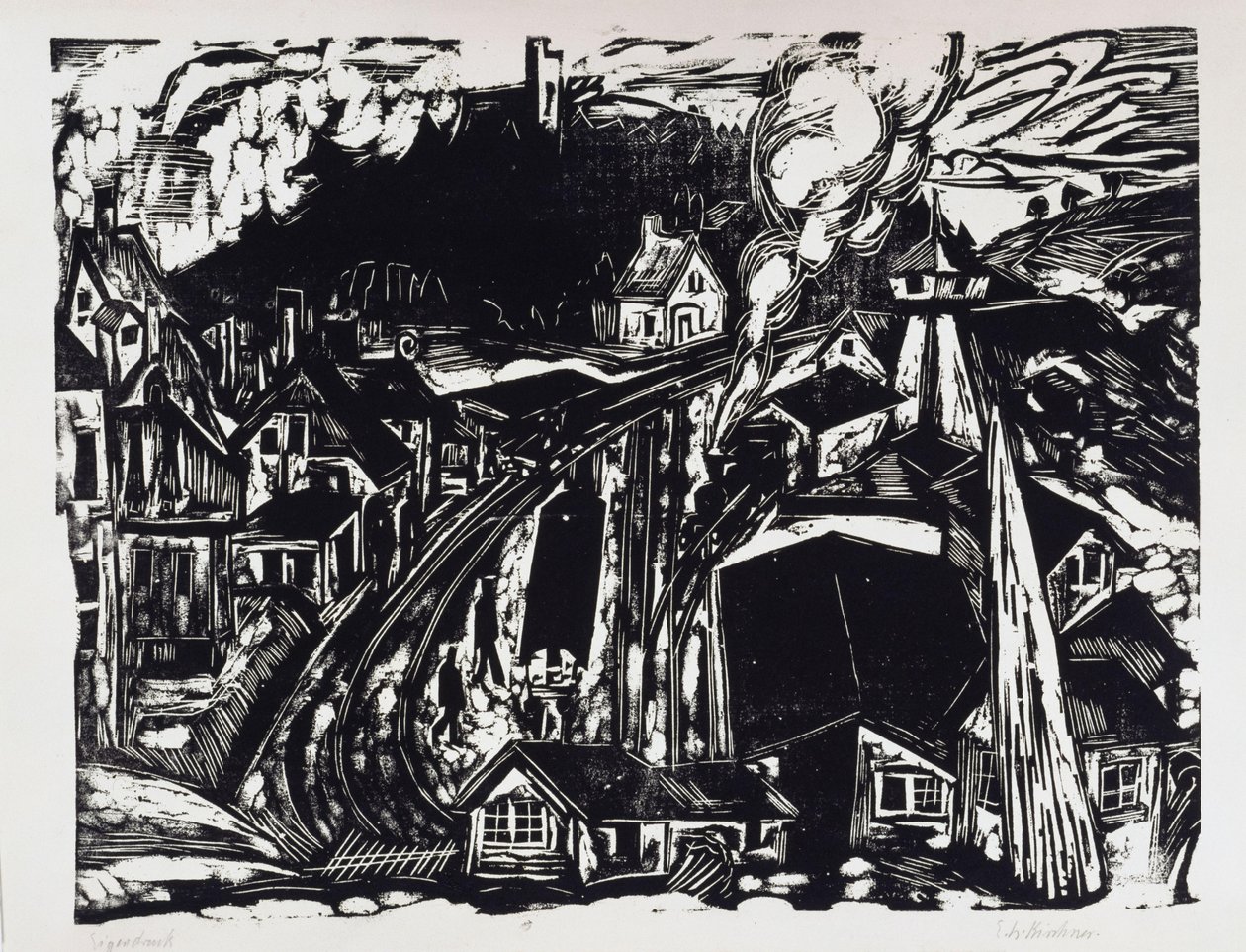 Königstein im Taunusin rautatieasema tekijältä Ernst Ludwig Kirchner