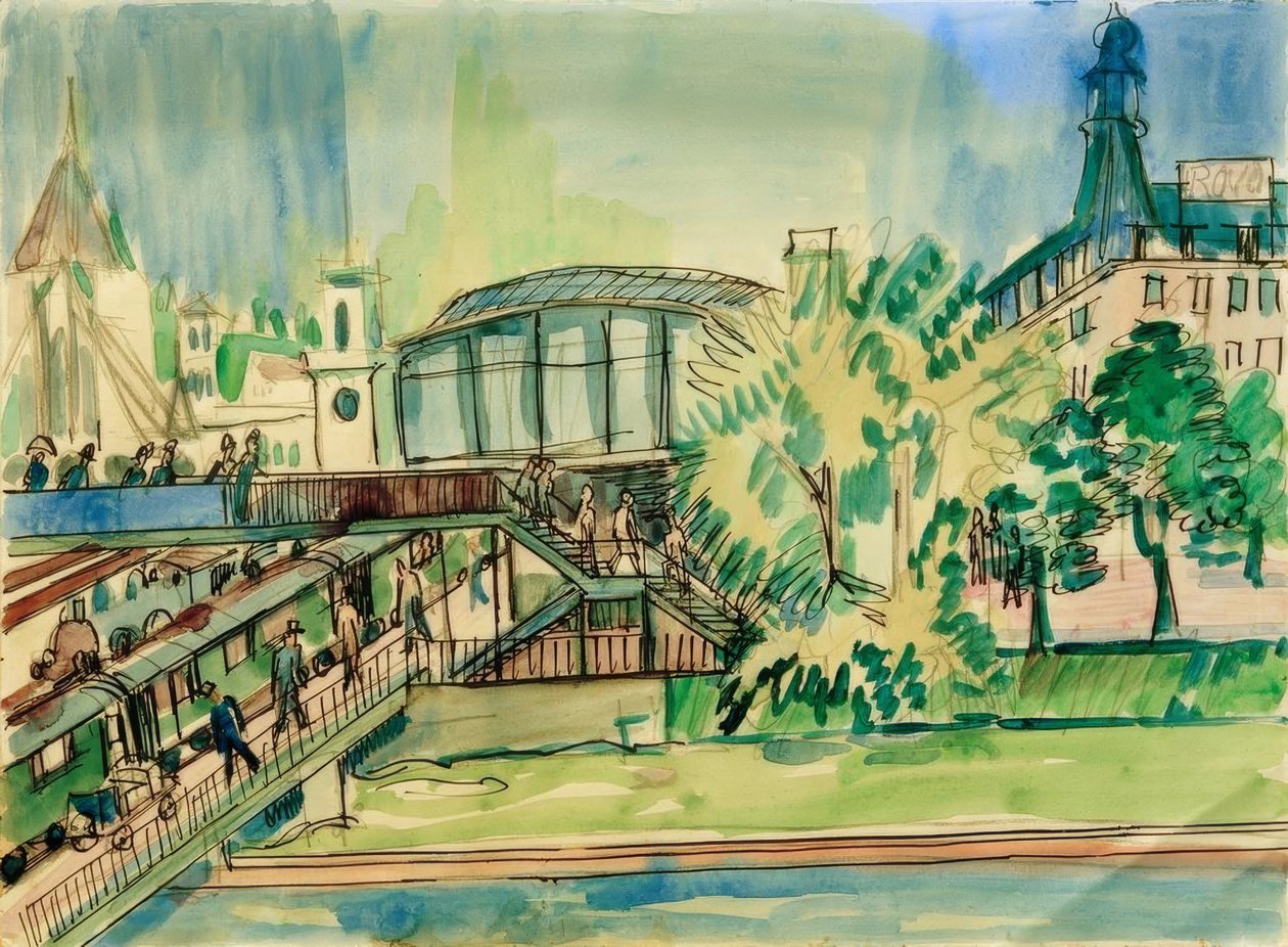Asema kanavalla tekijältä Ernst Ludwig Kirchner
