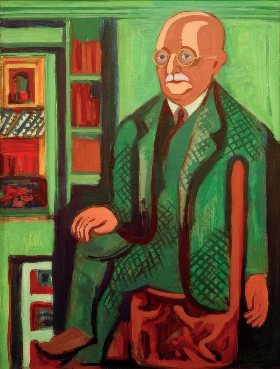 Muotokuva Dr. Hagemann tekijältä Ernst Ludwig Kirchner
