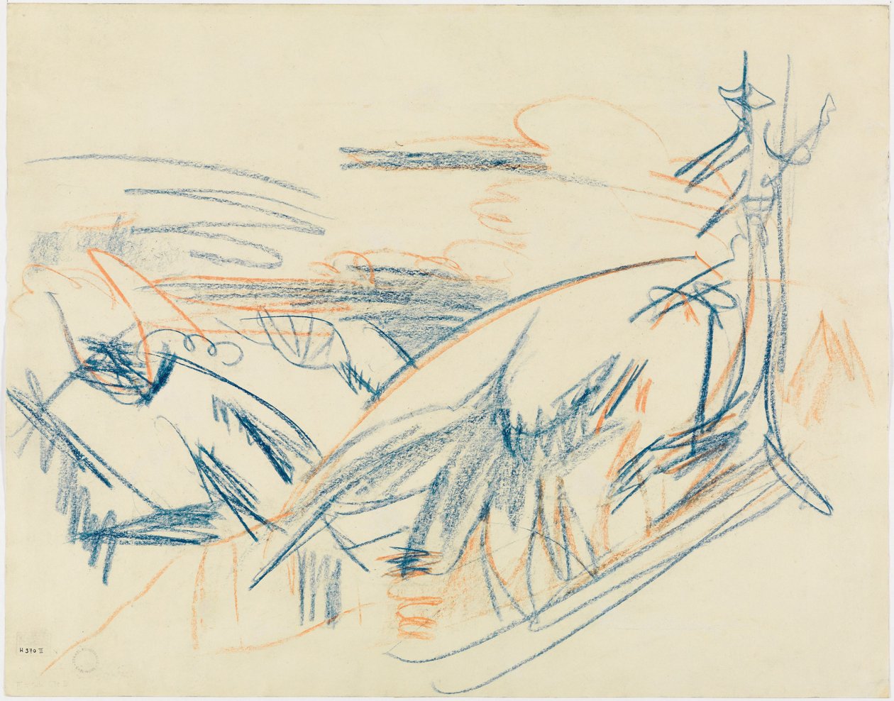 Sinipunainen vuoristomaisema tekijältä Ernst Ludwig Kirchner