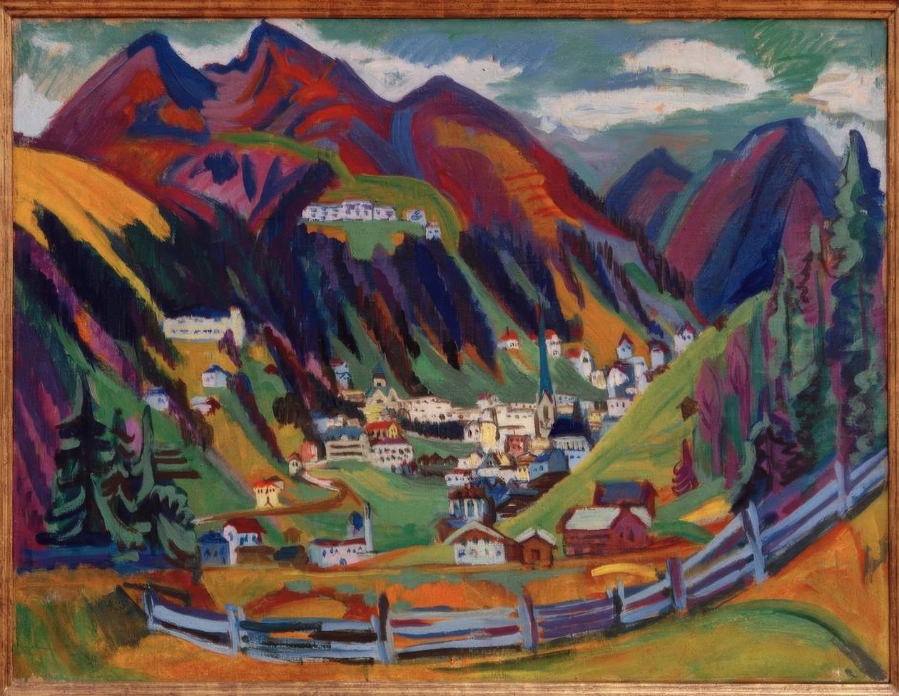 Näkymä Davosista tekijältä Ernst Ludwig Kirchner