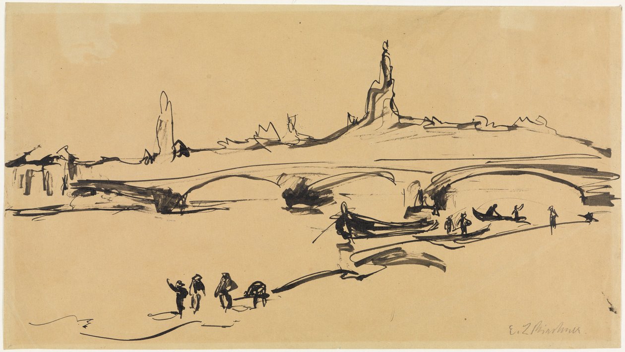 Näkymä Dresdeniin tekijältä Ernst Ludwig Kirchner