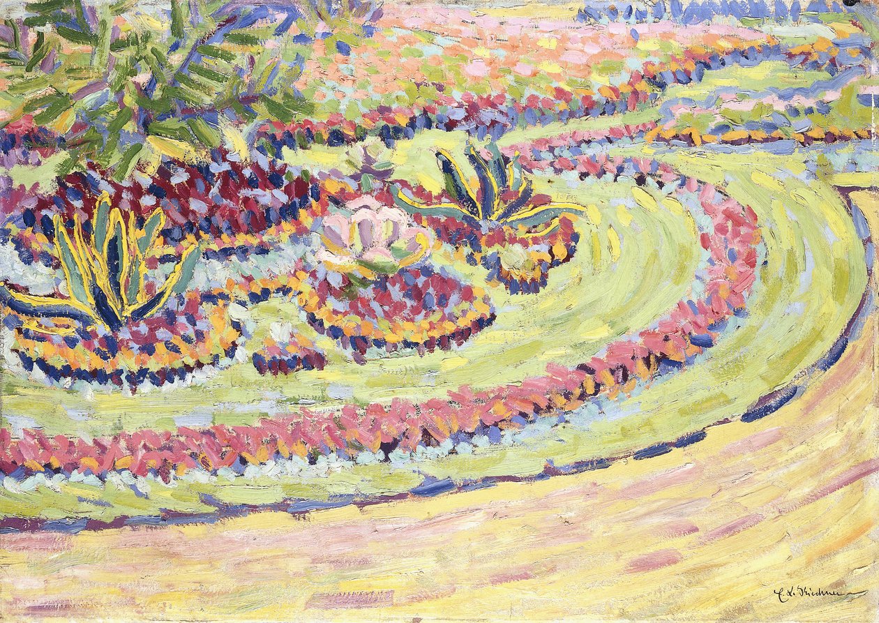 Blumbenbeete, 1906 tekijältä Ernst Ludwig Kirchner