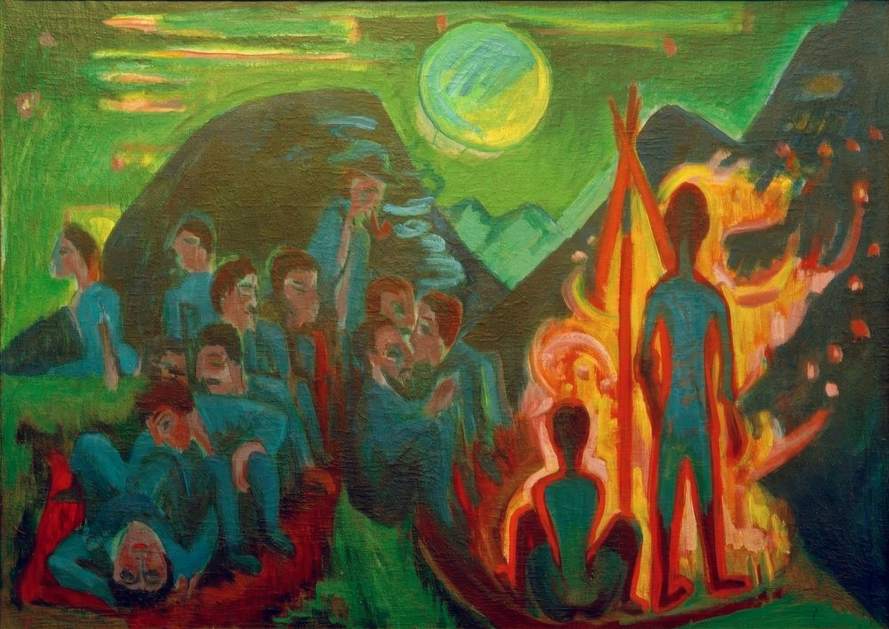 Liittovaltion palo tekijältä Ernst Ludwig Kirchner