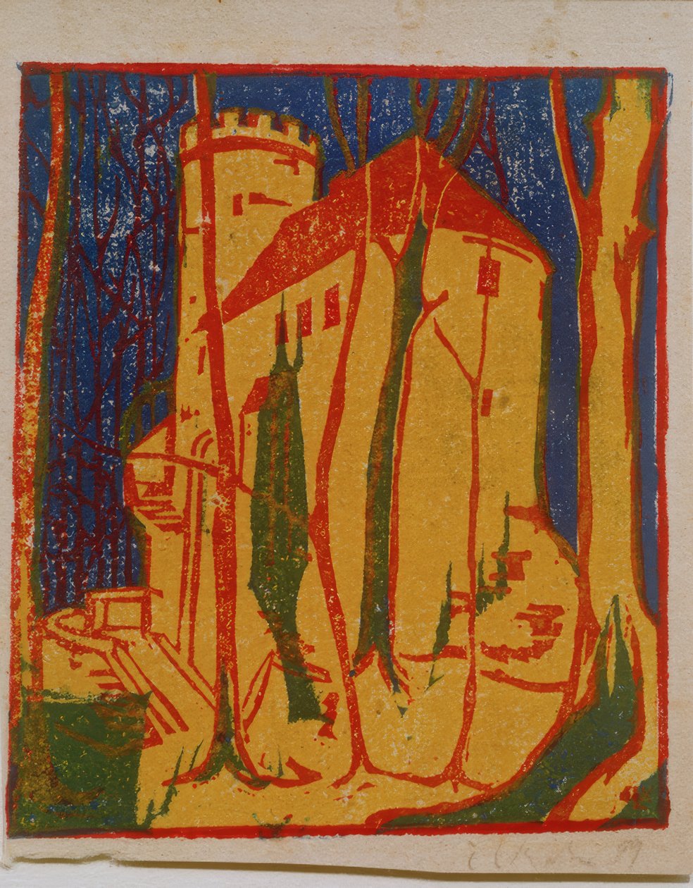 Rabensteinin linna tekijältä Ernst Ludwig Kirchner