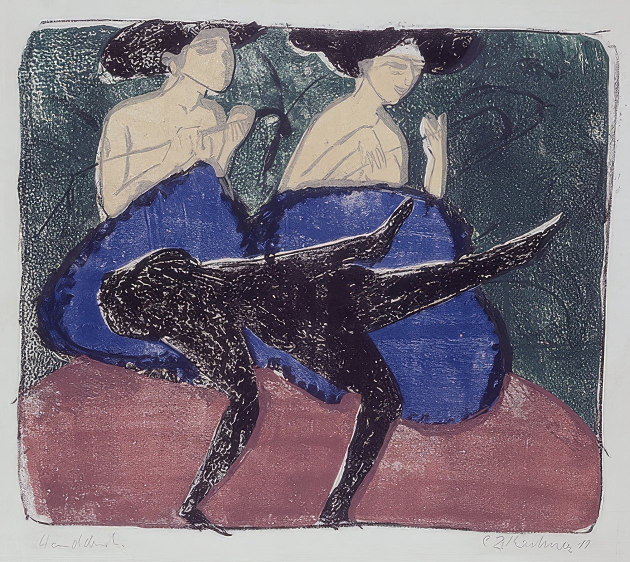 Kakkukävely. 1911 tekijältä Ernst Ludwig Kirchner