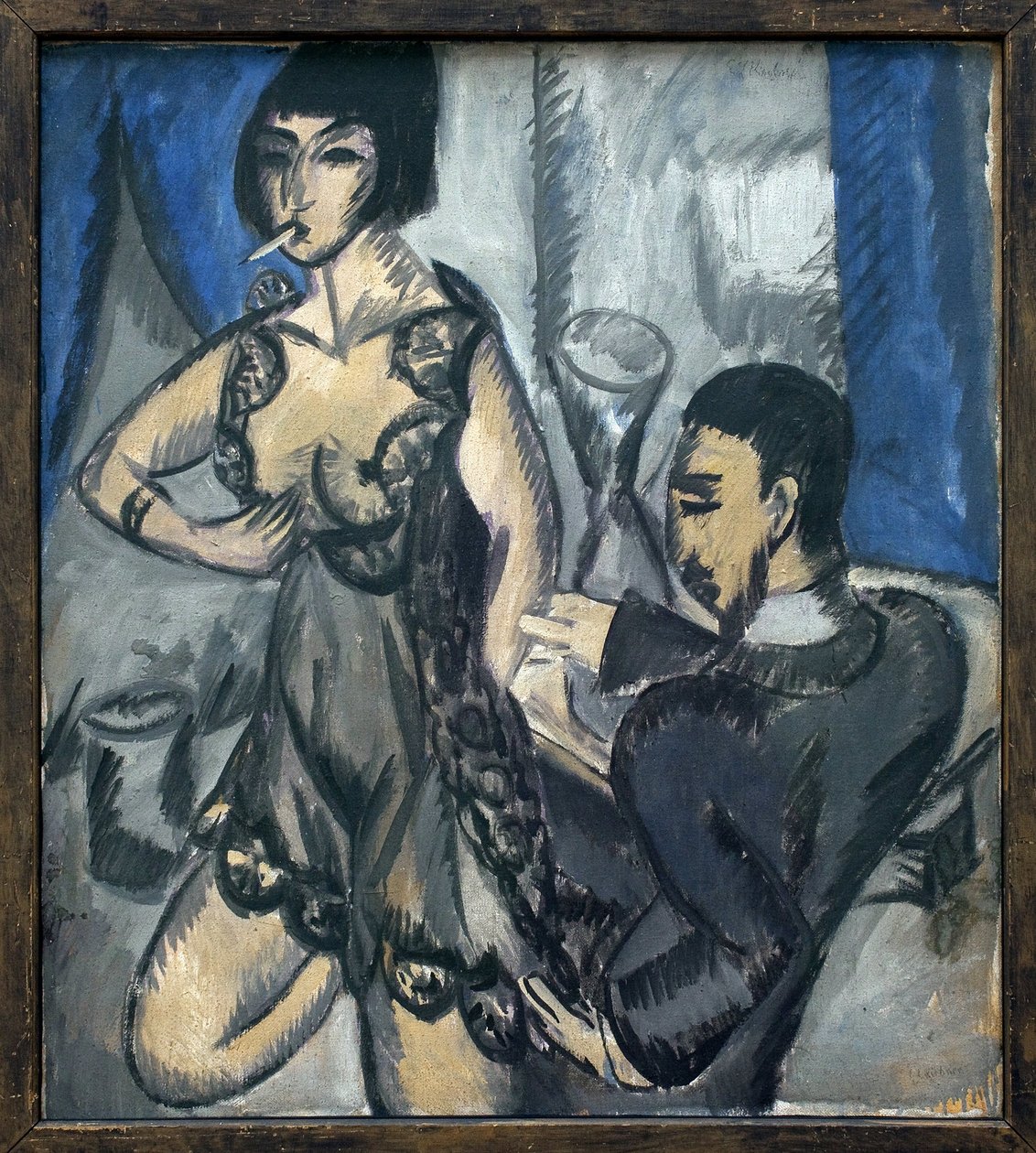 Pari huoneessa. Ernst Ludwig Kirchnerin maalaus tekijältä Ernst Ludwig Kirchner