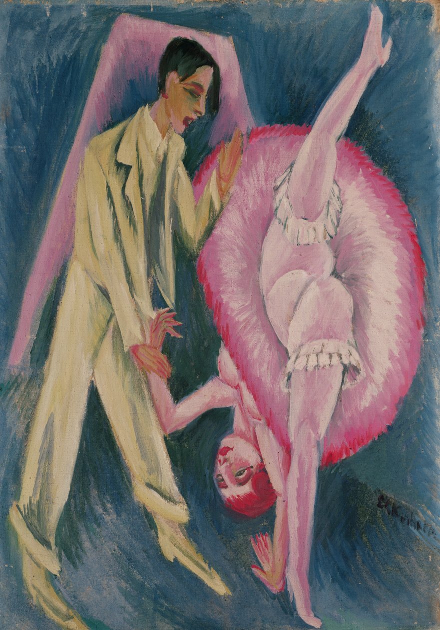 Tanssiva pariskunta, 1914 tekijältä Ernst Ludwig Kirchner