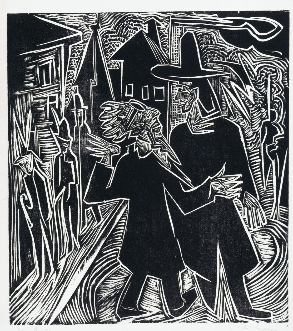 Daavid ja Absalom tekijältä Ernst Ludwig Kirchner