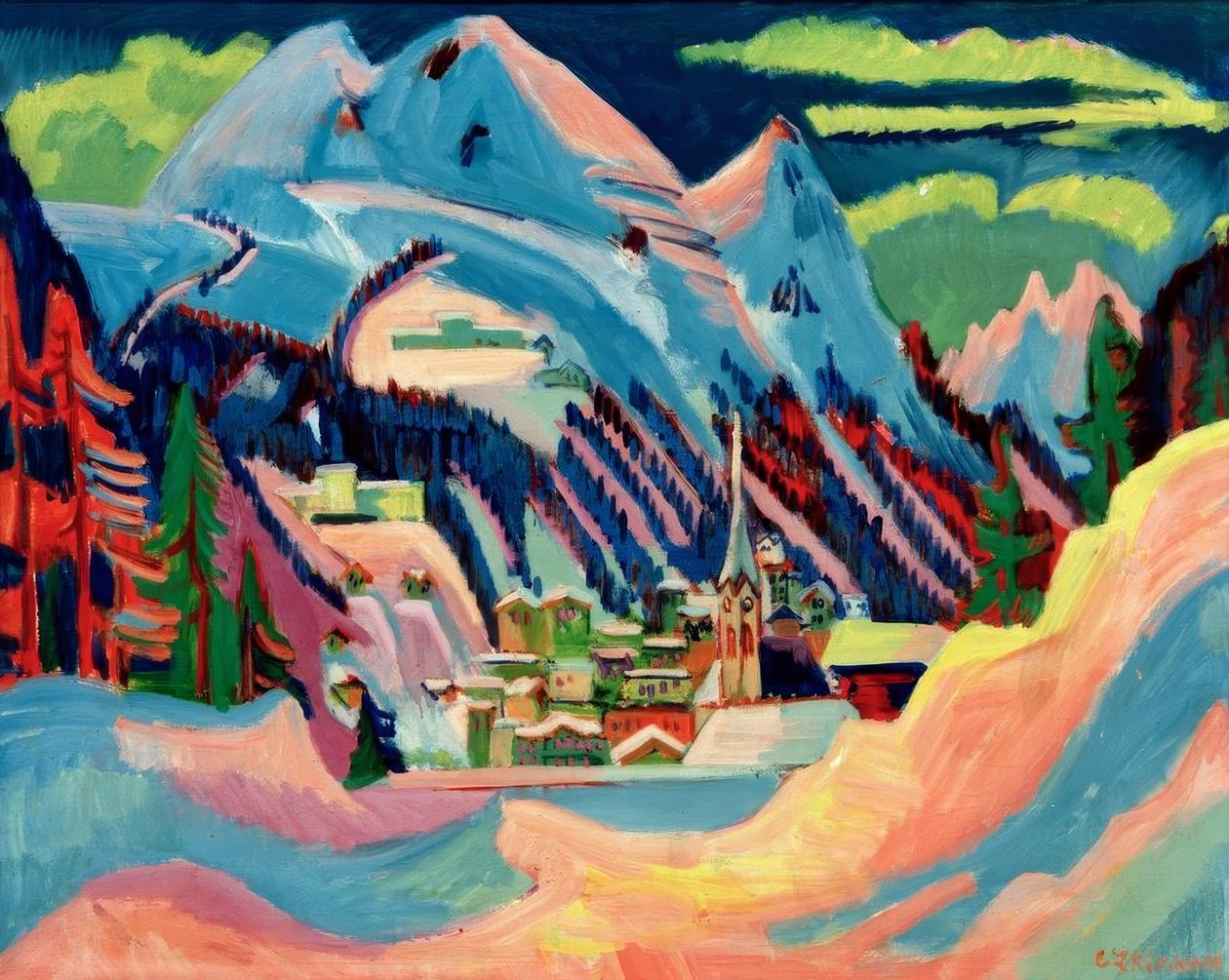 Davos talvella tekijältä Ernst Ludwig Kirchner