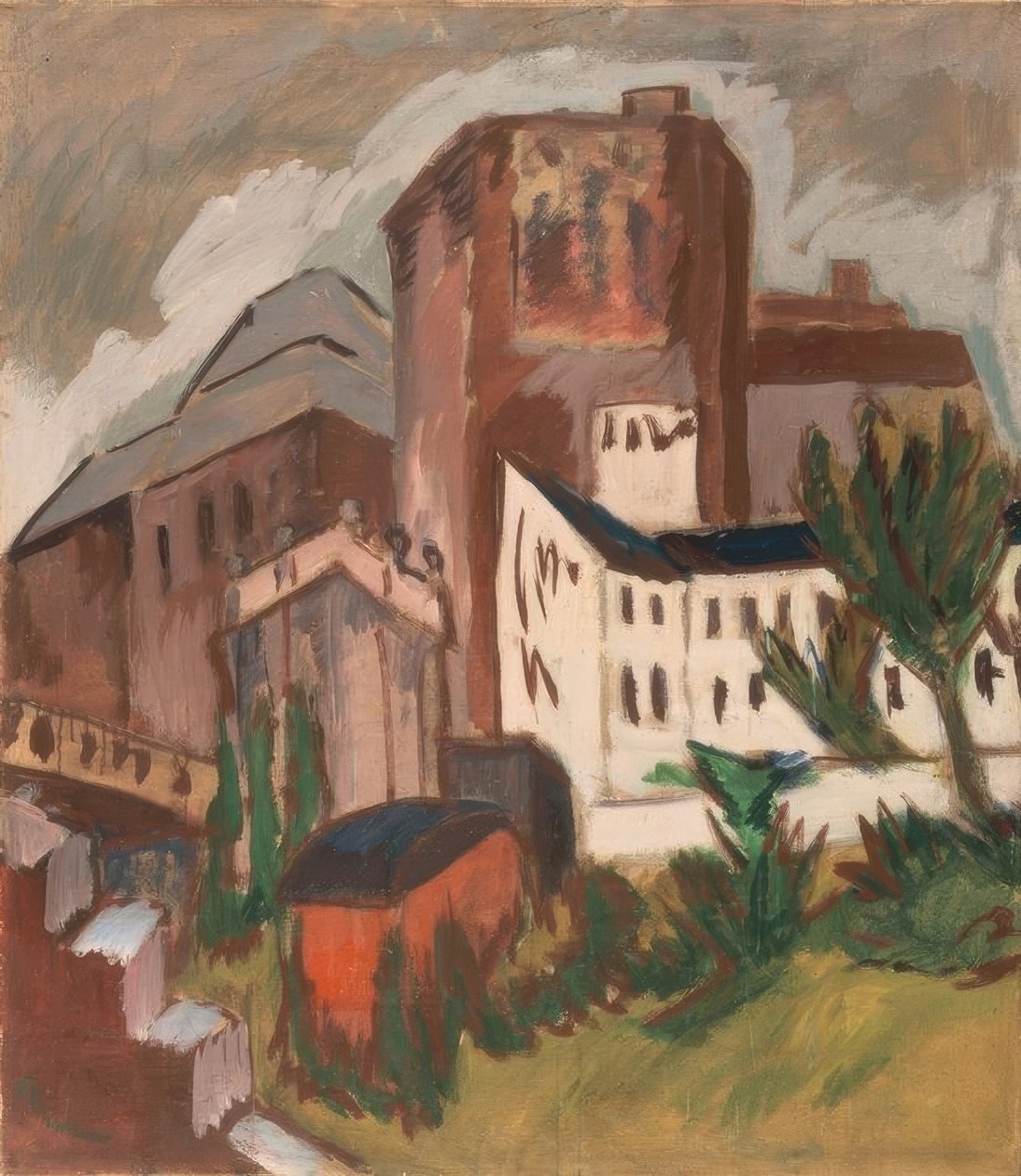 Kaupungin torni tekijältä Ernst Ludwig Kirchner