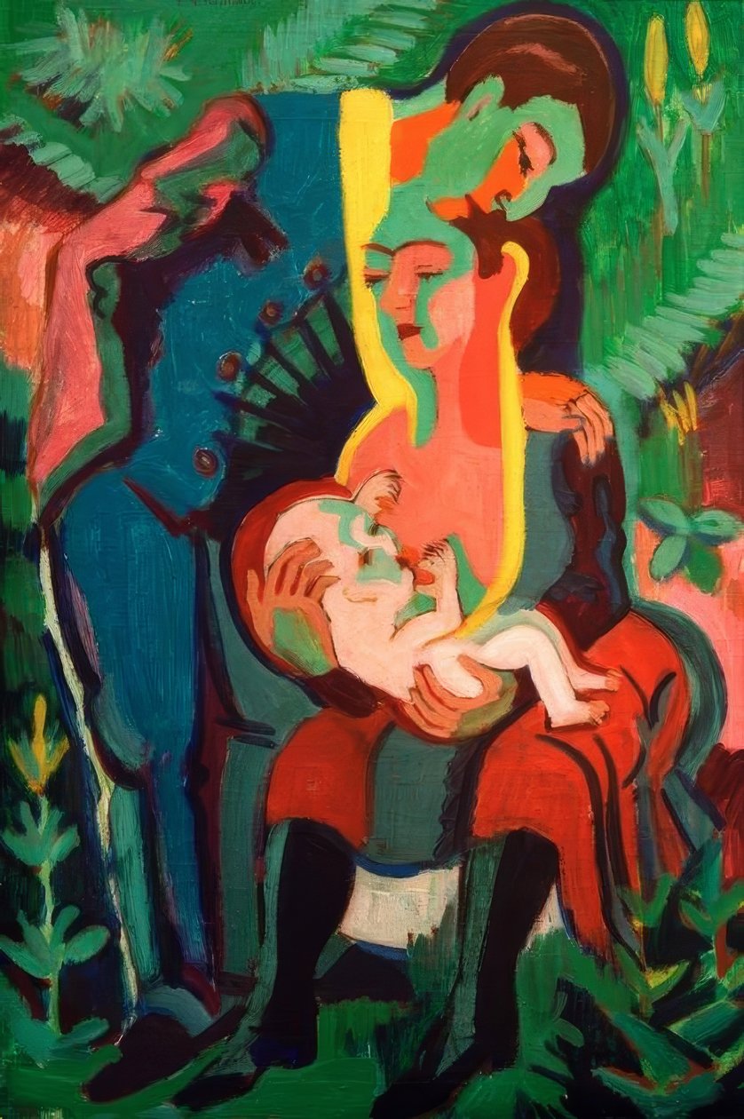 Perhe tekijältä Ernst Ludwig Kirchner