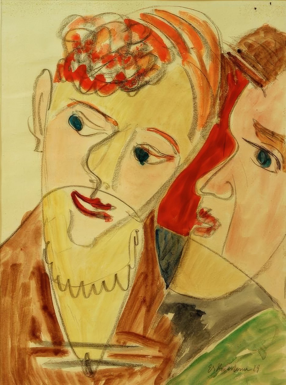 Die Hembusse (Liebespaar H.) tekijältä Ernst Ludwig Kirchner