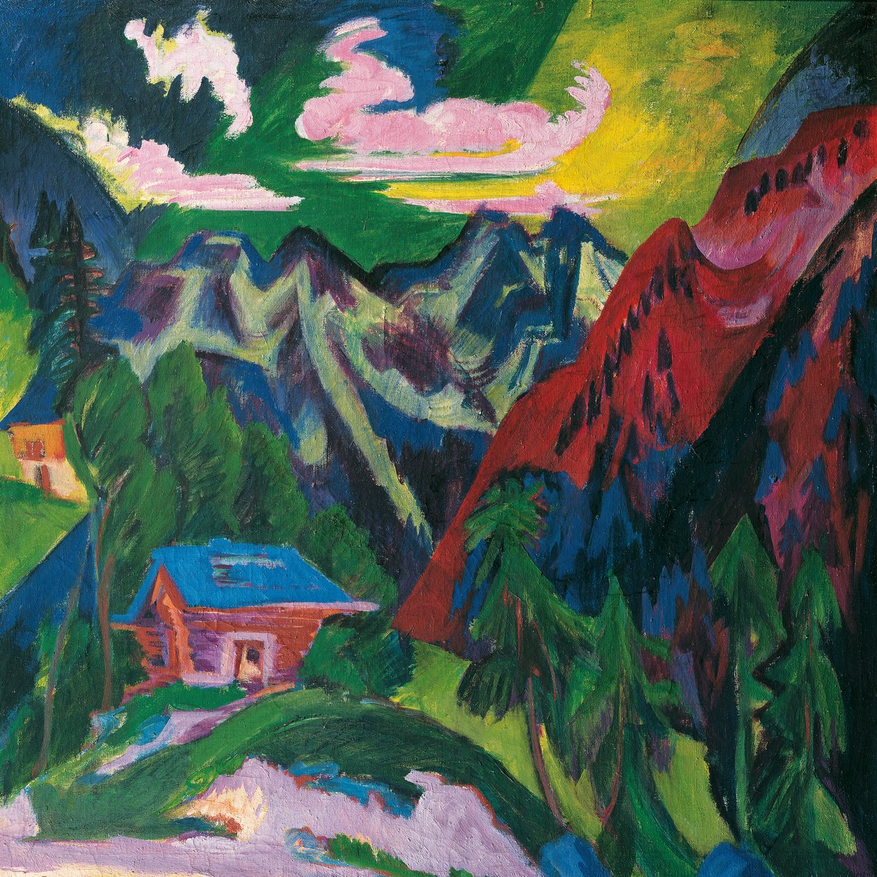 Klostersin vuoret tekijältä Ernst Ludwig Kirchner