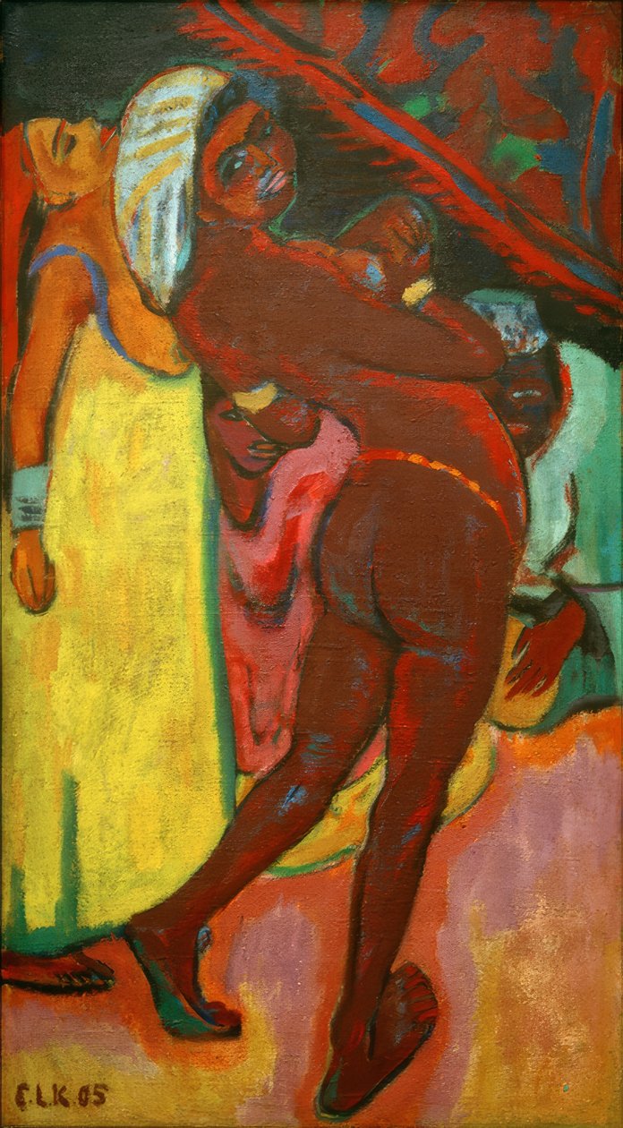 Musta tanssija tekijältä Ernst Ludwig Kirchner