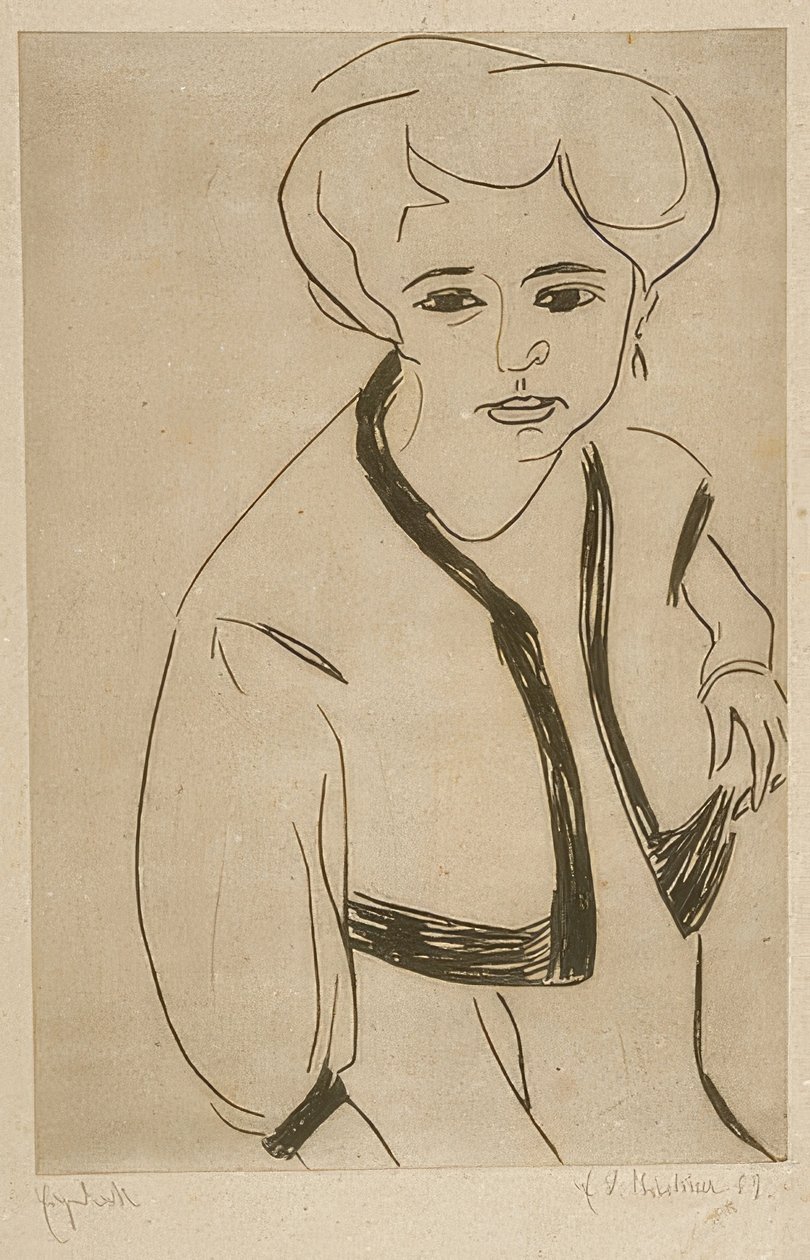 Tee Tee. 1909 tekijältä Ernst Ludwig Kirchner